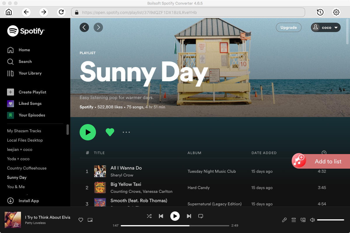 add spotify music