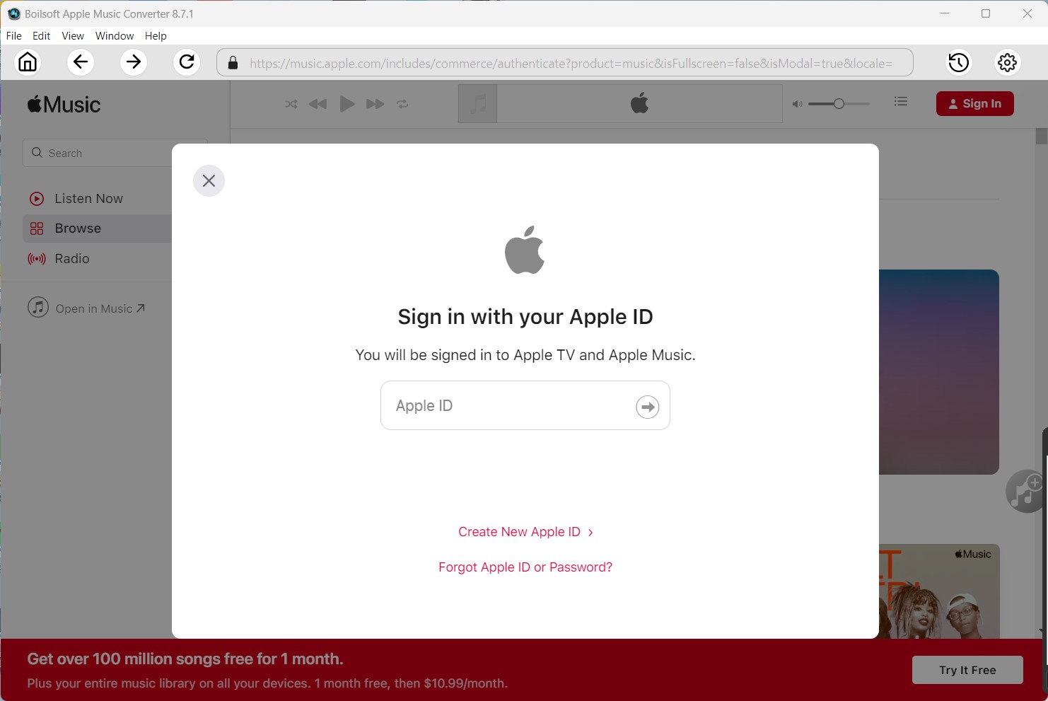 register Apple Music converter