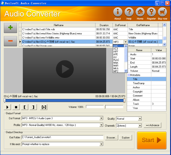 convert flac to mp3