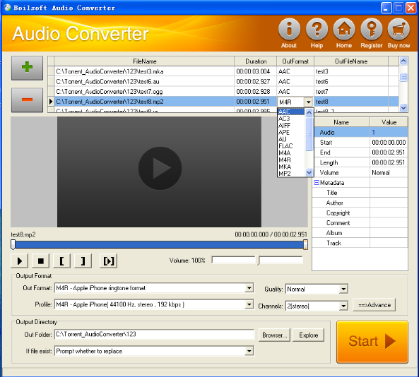 convert mp2 to flac