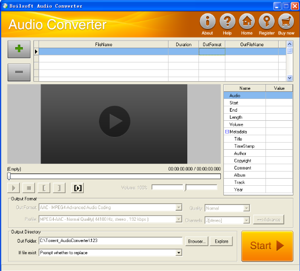 convert shn to aac