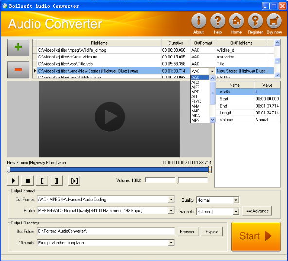 convert wma to aac