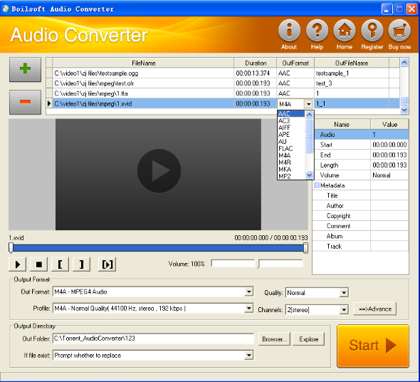convert xvid to ogg