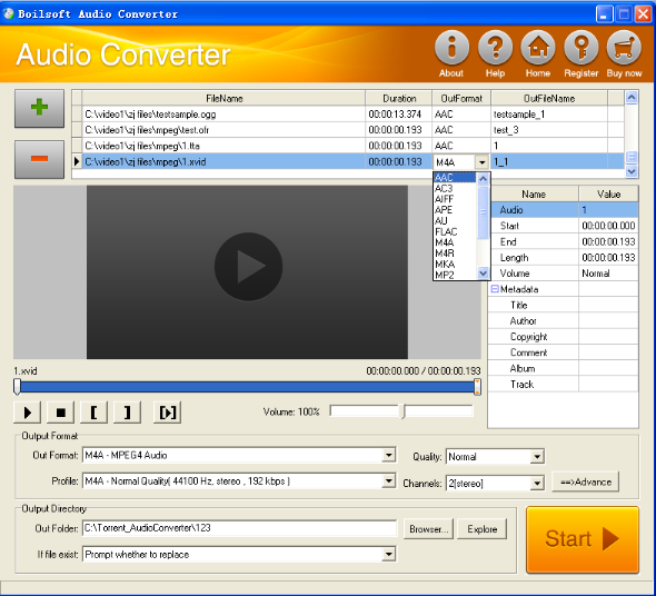 convert pva to AIFF