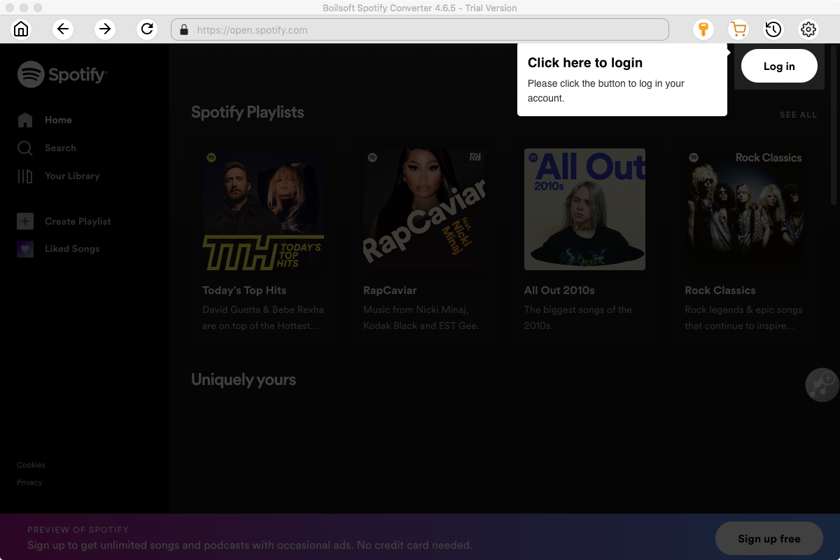 Where in the sonos app can I see the name of the spotify playlist that is playing?