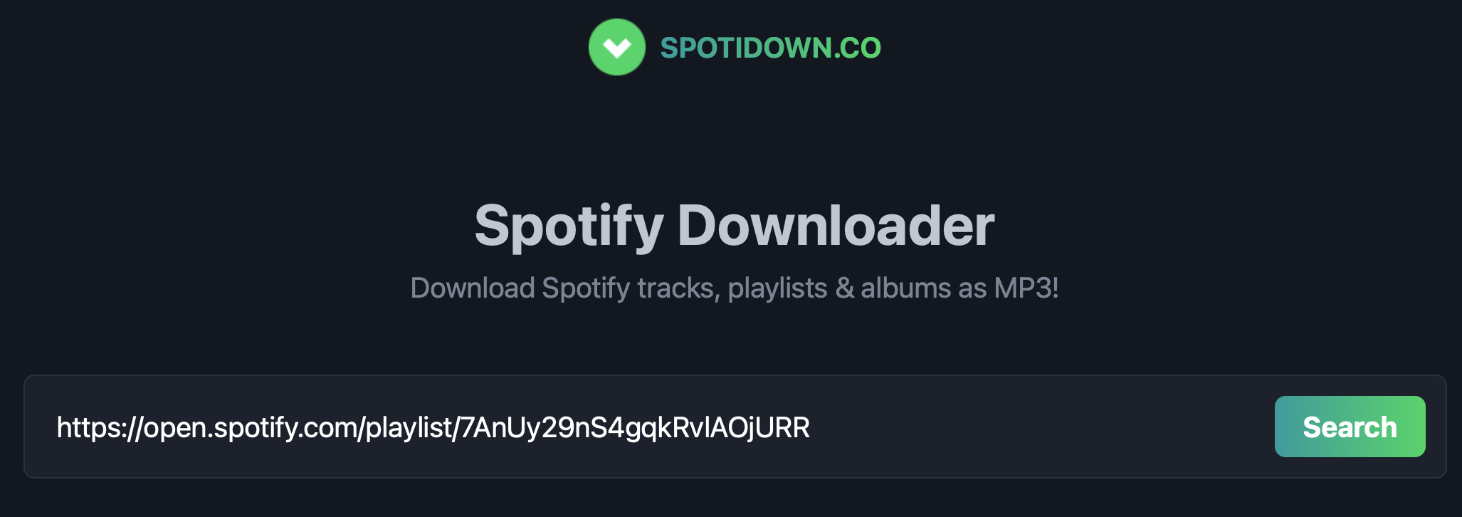 online Spotify converter
